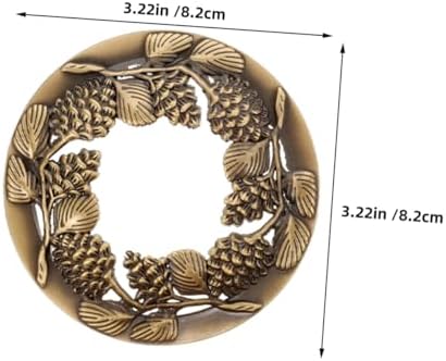 HOODANCOS 2pcs Antique Metal Candle Toppers for Jar Candles