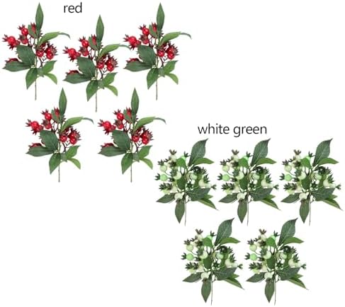 5Pcs Artificial Berries Stems Christmas Picks