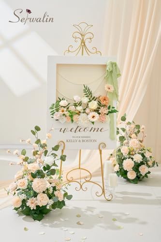 Serwalin Artificial Flowers Wedding Aisle Decor 2pcs