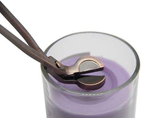 Red Copper Candle Wick Trimmer with Long Handle