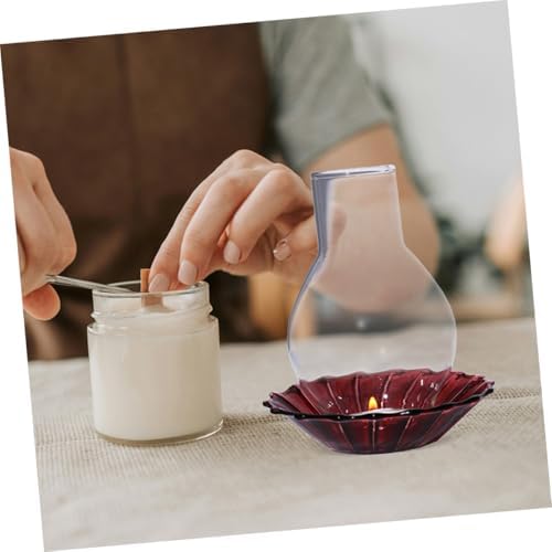 2pcs Clear Glass Candle Shade for Pillar Candles