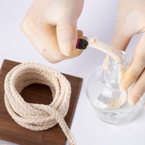 656 Ft Oil Lamp Wicks 4mm Cotton Braided Replacement Wicks