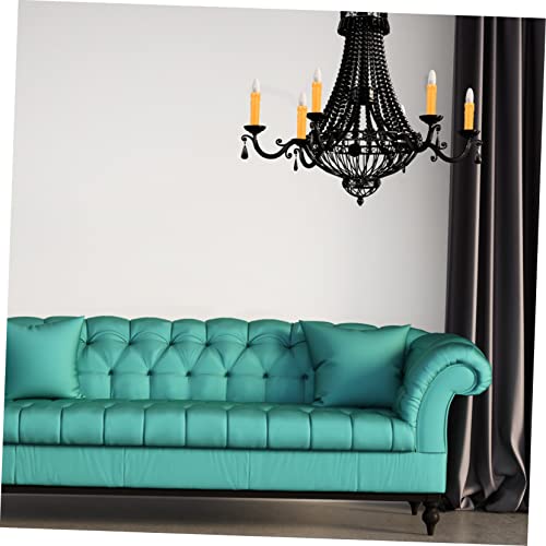 Mikikit 20Pcs Lightweight Tear Pattern Candle Sleeves for Chandeliers