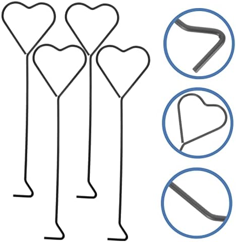 4pcs Heart Design Iron Candle Wick Tools Set