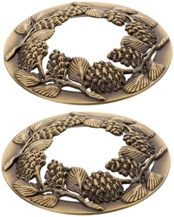 DOITOOL 2pcs Hollow Candle Jar Lid Metal Covers