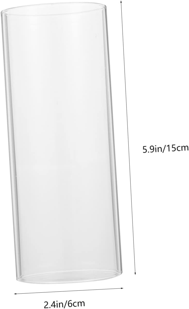 Zerodeko 4pcs Clear Acrylic Candle Shade