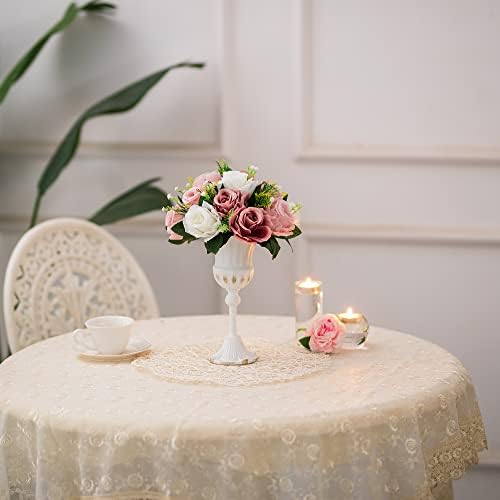 Blosmon Dusty Rose Artificial Flowers Balls 2 Pcs
