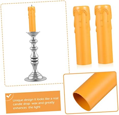 STOBOK 20pcs Chandelier Socket Sleeves Decorative Candle Holders