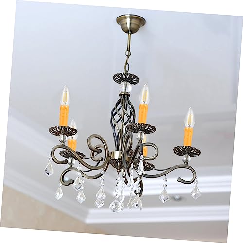 POPETPOP 20 Pcs Tear Pattern Plastic Candle Sleeves for Chandeliers