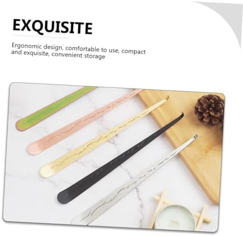 PRETYZOOM 4-Piece Candle Wick Tools Set Hook Trimmer Extinguisher