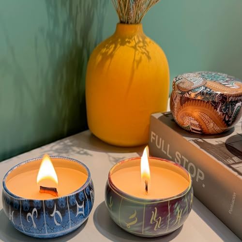 Phinicco 24 Pcs 25oz Candle Tins with Lids