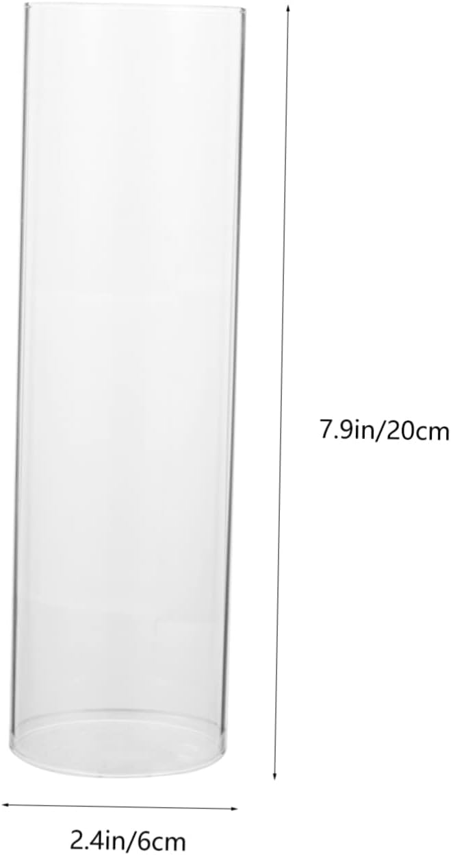 Zerodeko 4pcs Glass Candle Hurricane Globes Votive Sleeves