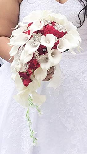 IFFO Bridal Bouquet with Calla Lilies and Roses