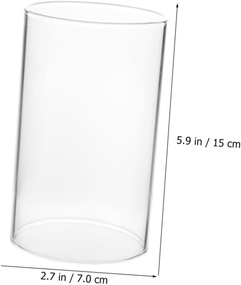 VALICLUD Clear Glass Candle Holder Sleeve for Home Decor