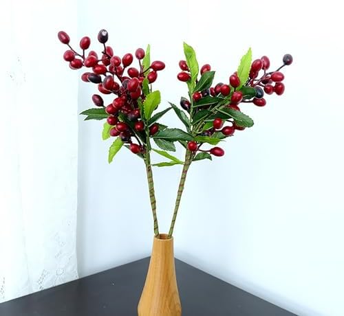 4PCS Artificial Olive Branches with Berries