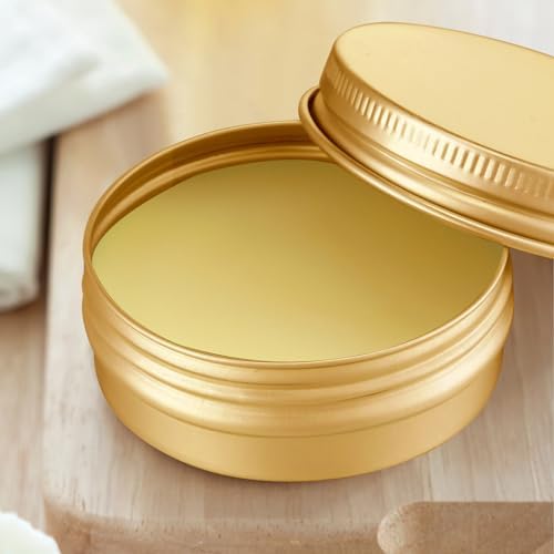 Chumia 144 Pcs Metal Round Tins with Screw Lids