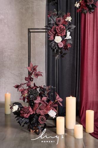 Lings Moment 175 Inch Artificial Flower Arrangements 4pcs Wedding Decor