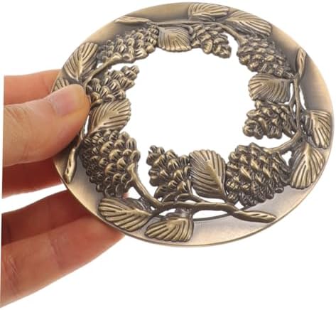 DOITOOL 2pcs Hollow Candle Jar Lid Metal Covers