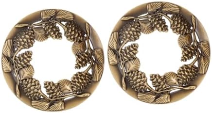 KONTONTY 2pcs Metal Candle Covers for Jar Candles