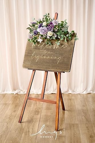 Lings Moment Lilac Purple Gold Artificial Flower Swag