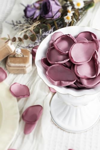 400pcs Satin Silk Rose Petals Lilac Dream