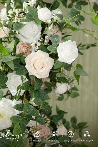 Lings Moment 6FT Eucalyptus Rose Flower Garland