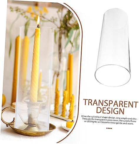 4pcs Hurricane Candle Holder Sleeve Glass Covers Simple Design for Bulk Purchase