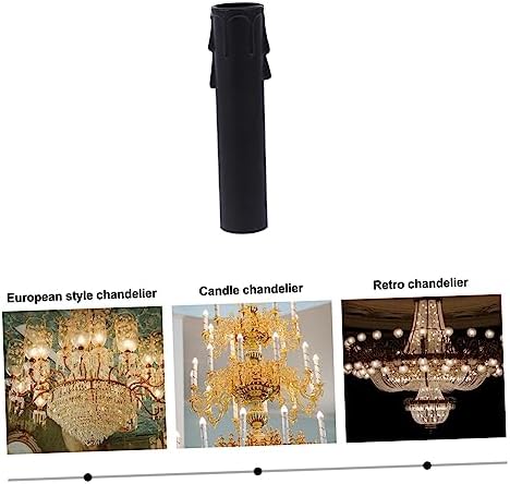 20pcs Plastic Candle Sleeves for Chandeliers and Lamp Bases