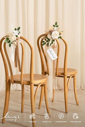 Lings Moment 8pcs Wedding Aisle Chair Decorations