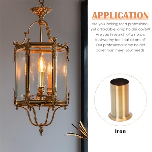 12 Pcs Iron Candle Sleeve Covers for Chandeliers