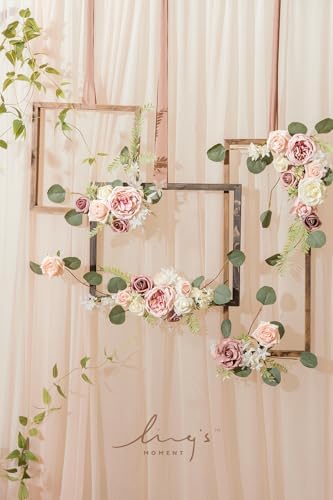 Lings Moment Garden Dusty Rose Artificial Wedding Flowers Combo