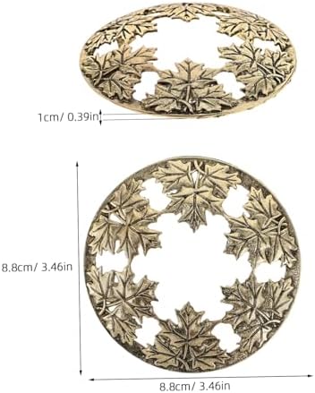 Candle Toppers for Jar Candles with Maple Leaf Design