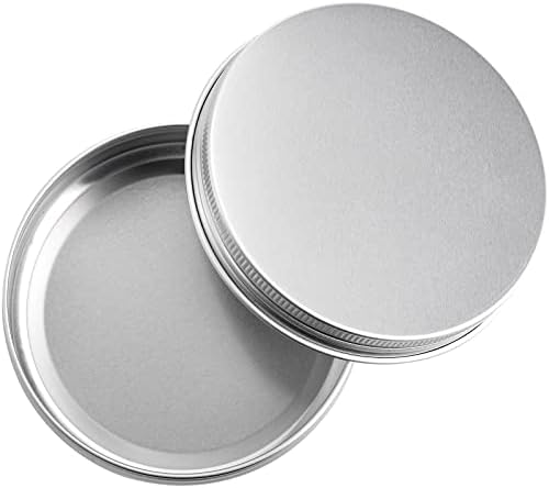 Tosnail 36 Pack 4 oz Aluminum Round Tins with Screw Top Lids