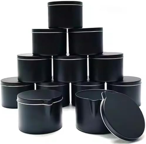 Ryaner 6PCS 6OZ Empty Pour Spout Massage Oil Jar with Lids