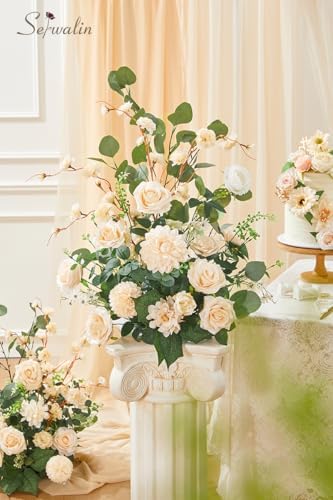 Serwalin Artificial Flowers Wedding Aisle Decor 2pcs