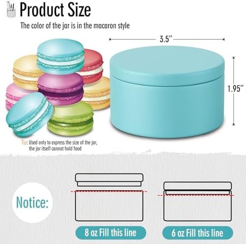 MeiGlow 8oz Candle Tins 12PCS 4 Colors