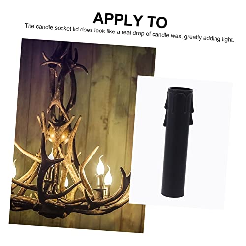 20pcs Teardrop Candle Sleeves for E12 Chandelier Base Socket Covers