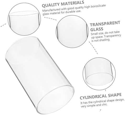 VALICLUD 4pcs Glass Jar Candle Covers for Votive Holders