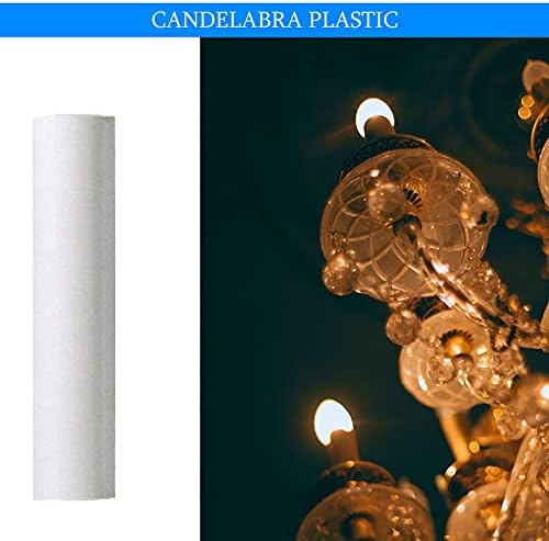 Ciata 12 Pack White Plastic Candle Covers 225 Inch