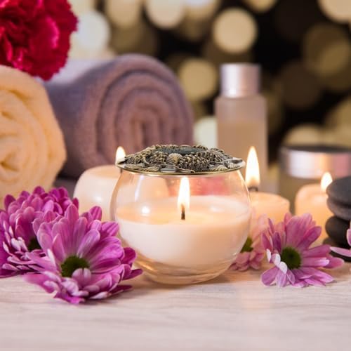 Bronze Candle Jar Topper - Zinc Alloy Hollow Lid for Even Burning