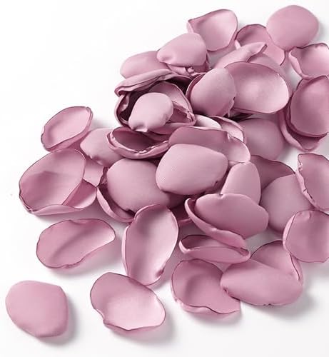 400pcs Satin Silk Rose Petals Lilac Dream
