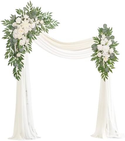 Artificial Flower Arch Kit 4-Piece Wedding Decor