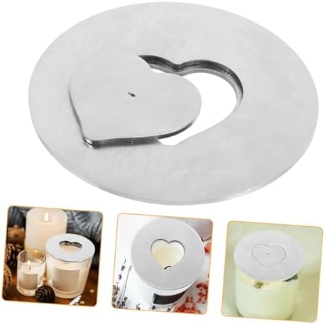 Vaguelly 1pc Stainless Steel Candle Jar Lid Cover Topper Shade Sleeve