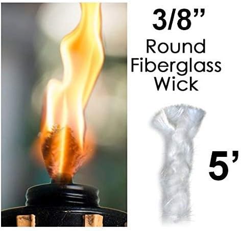 Five Feet x 38 Inch Fiberglass Wick for Kerosene Oil Lamps