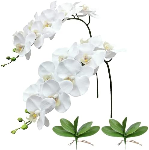 NatureMan Artificial Orchid Stems with Real Touch Petals
