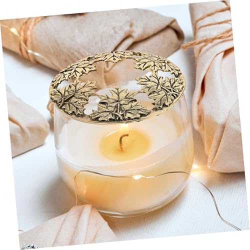 Candle Toppers with Hollow Design for Jar Candles
