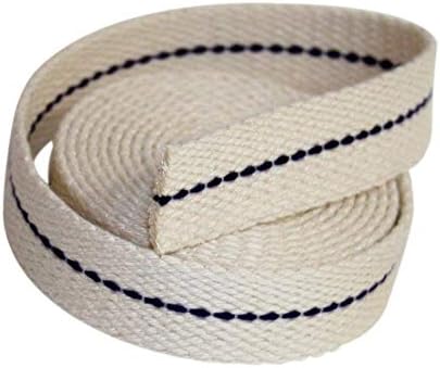 34 Inch Flat Cotton Oil Lamp Wick 6 Foot Roll