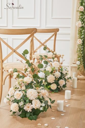 Serwalin Artificial Flowers Wedding Aisle Decor 2pcs