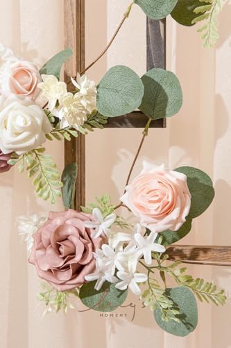 Lings Moment Garden Dusty Rose Artificial Wedding Flowers Combo