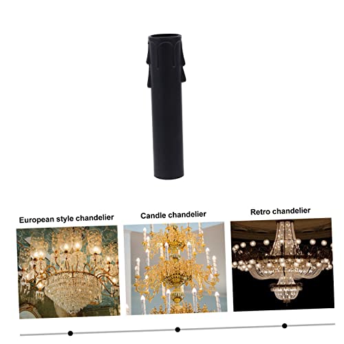 20pcs Teardrop Candle Sleeves for E12 Chandelier Base Socket Covers